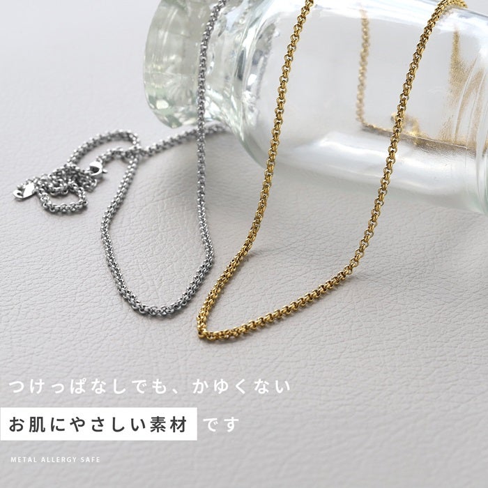 エスカルゴチェーンネックレス（IPコーティング）｜ボディピアス凛【公式】