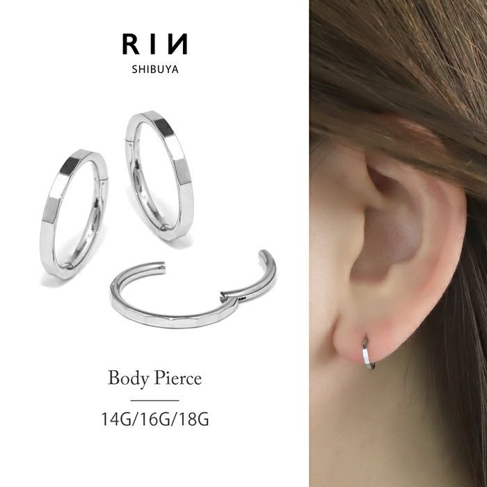 カットデザインワンタッチセグメントリング｜ボディピアス凛【公式】