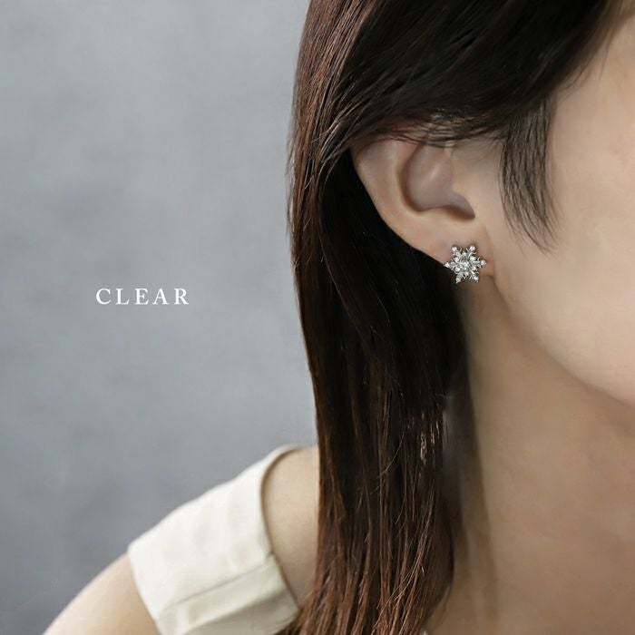 凛オリジナル雪の結晶ピアス｜ボディピアス凛【公式】