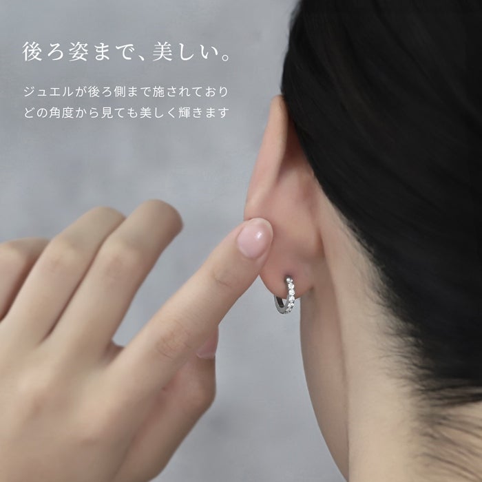 ピアスつけっぱなし ジュエル ジルコニア 14G 16G 18G サージカル