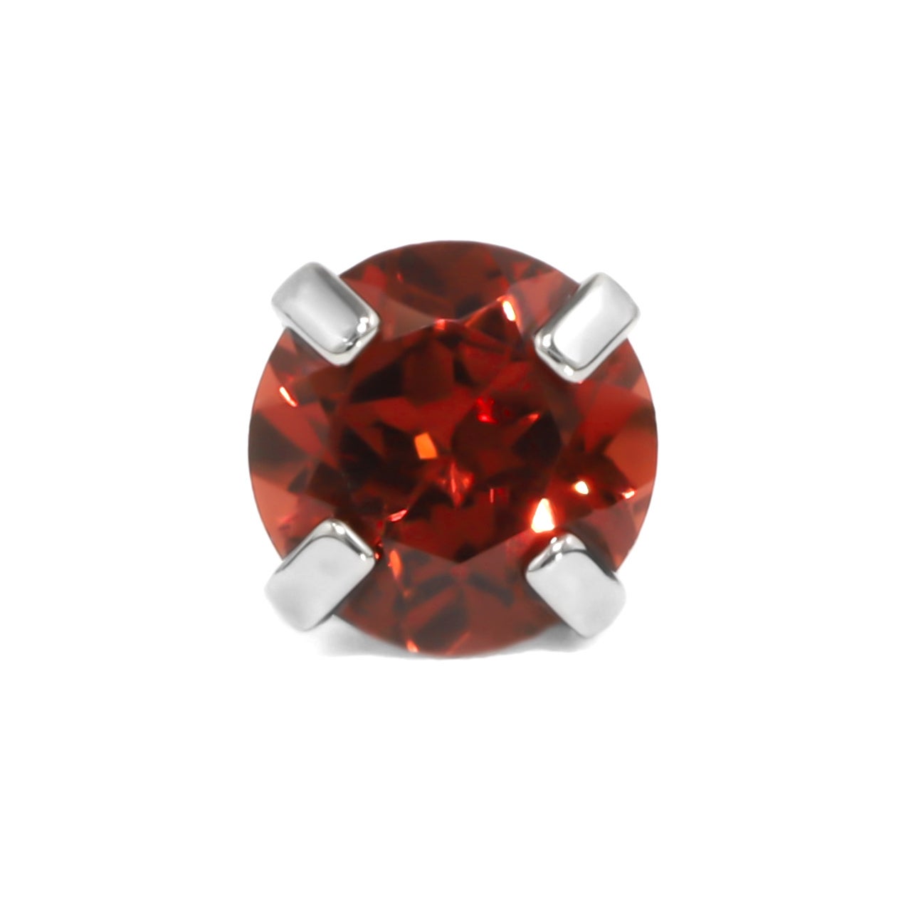 18G 軟骨ピアス 天然石 誕生石 金属アレルギー アメジスト