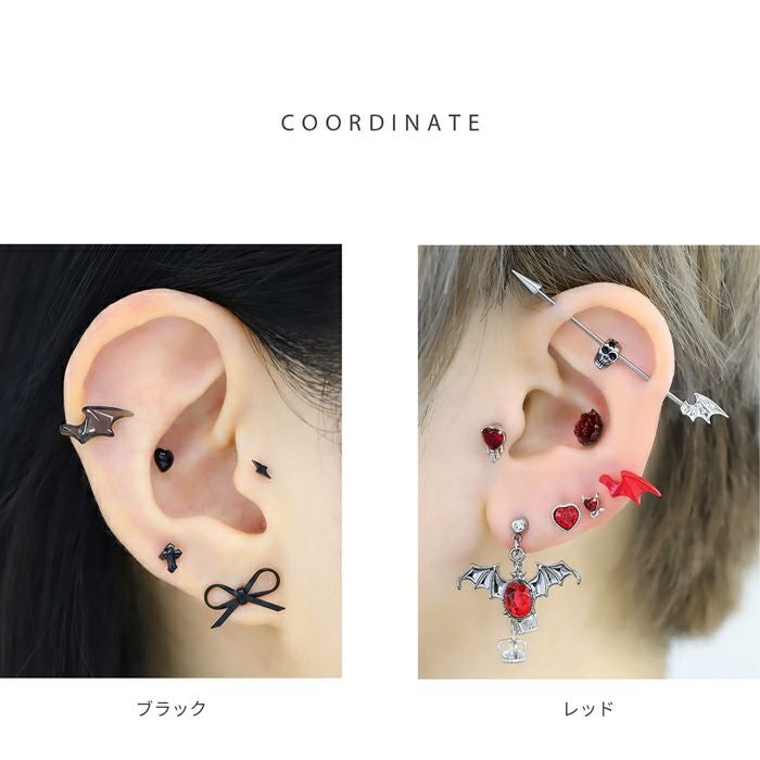 羽根デザイン ピアス(片耳用) 楽天市場】SAINTS セインツ フェザー ジルコニア ピアス 1P 片耳用