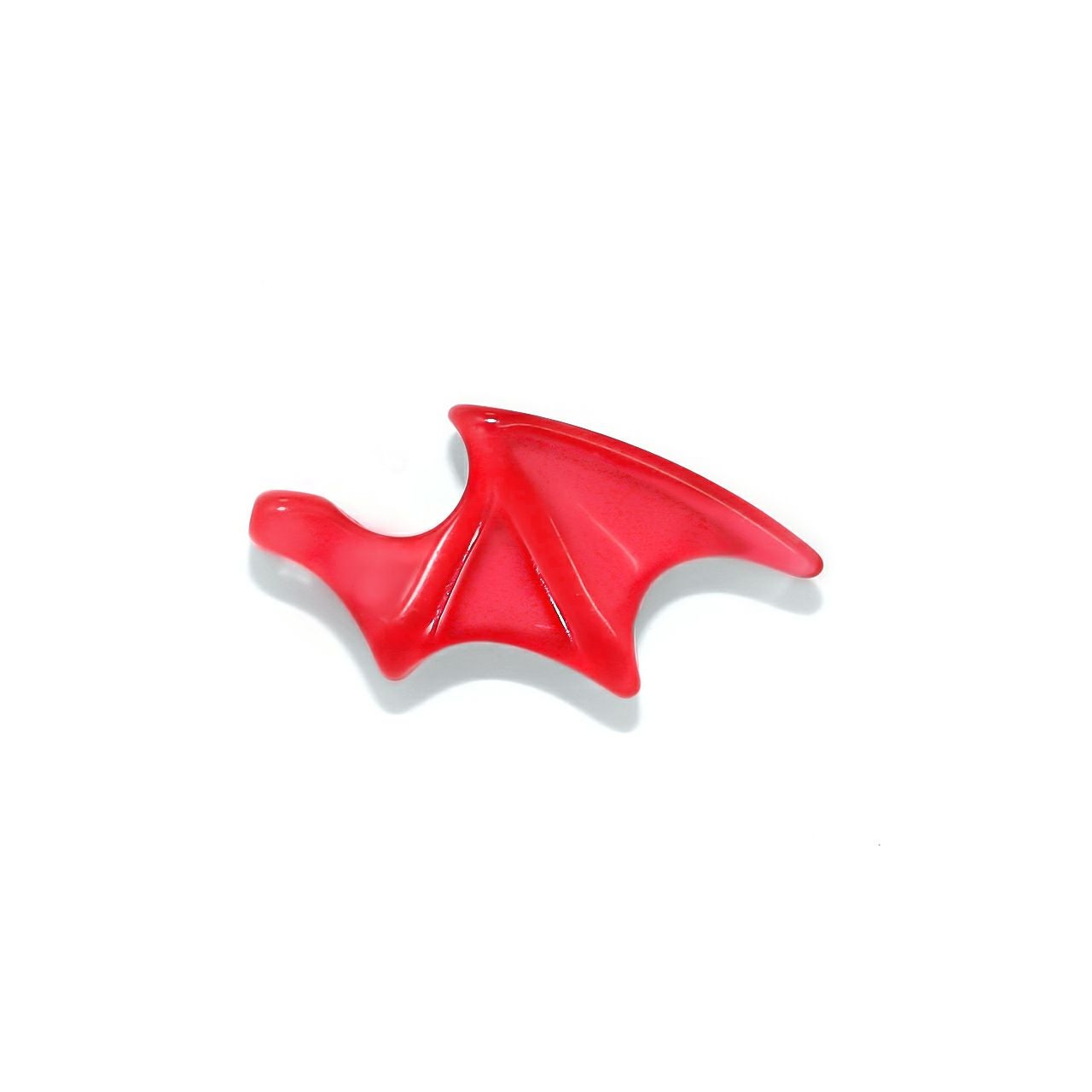軟骨ピアス 16G デビル 悪魔 羽 翼 アクリル クール レッド ブラック