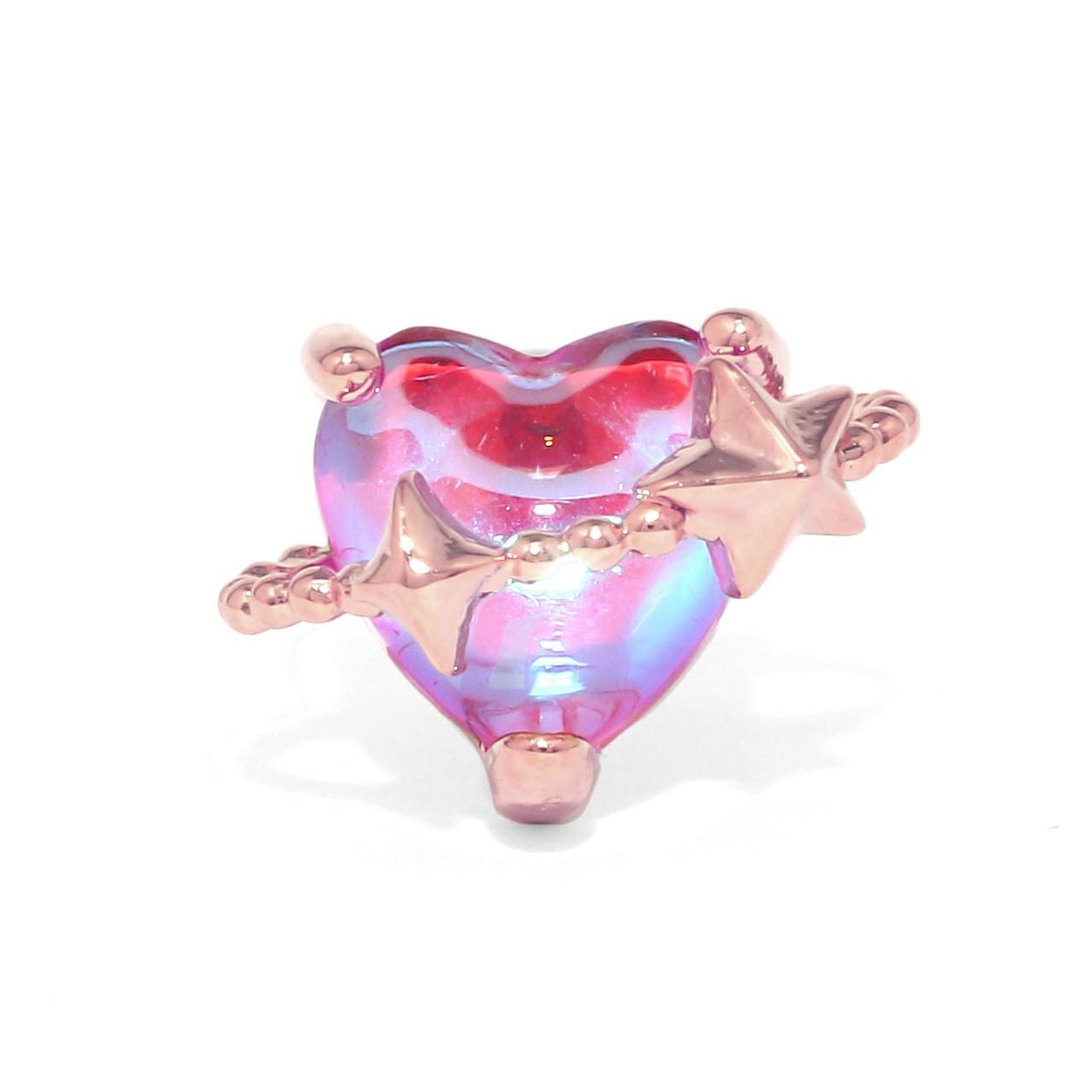 軟骨ピアス 16G ハート 惑星 プラネット スター ジュエル ピンク