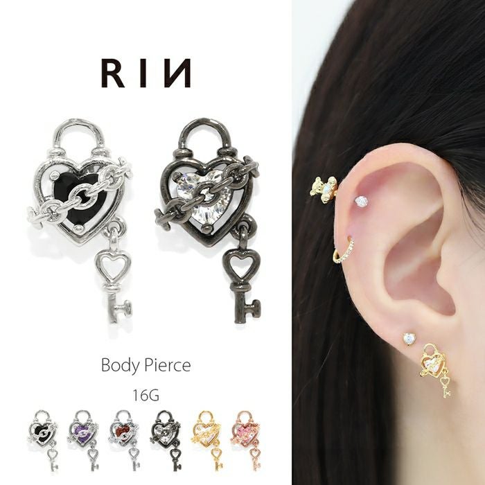 ハートロックピアス【RIN限定】｜ボディピアス凛【公式】