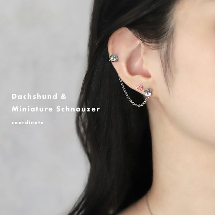 軟骨ピアス 16G 犬 ドッグモチーフ イヌ いぬ かわいい オール