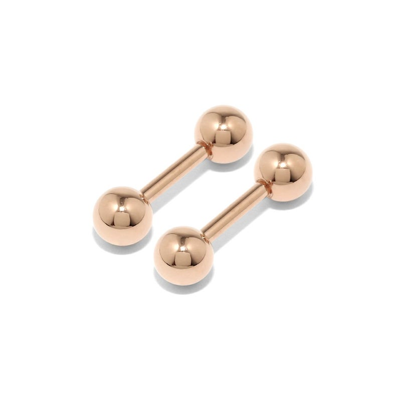 ピアス 24金 ピンクゴールド K24 K18PG コーティング 上品 きれい 
