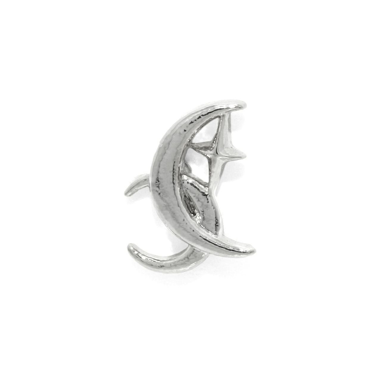 軟骨ピアス 16G 月 星 三日月 スター 宇宙 上品 大人カワイイ ボディ