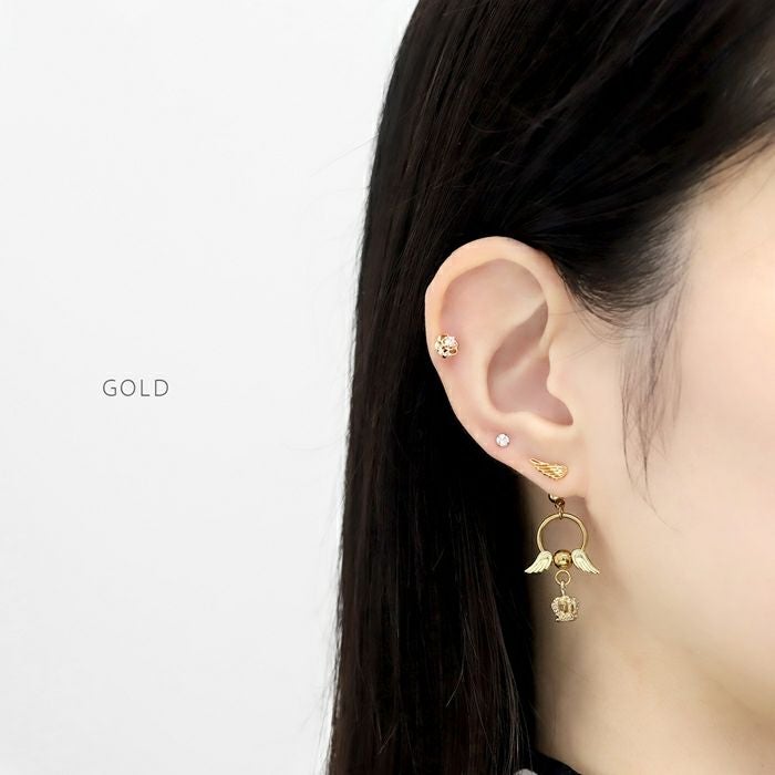 軟骨ピアス 16G 羽 天使 エンジェル 翼 はね エンジェルコア かわいい