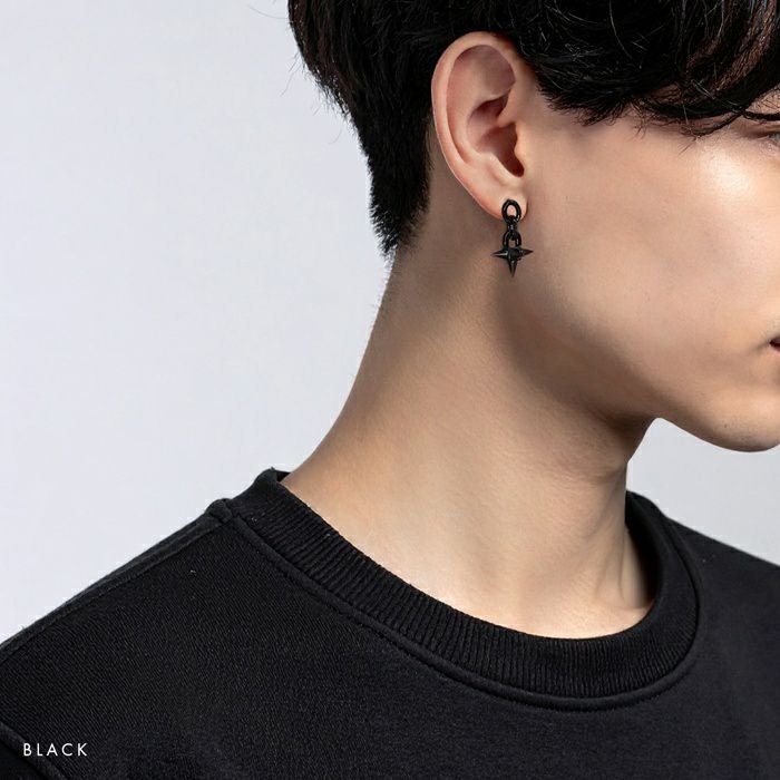 軟骨ピアス 16G スタッズ トゲ モーニングスター かっこいい クール