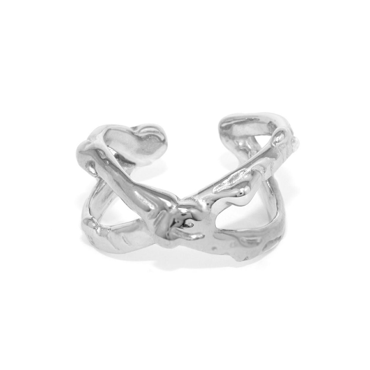 指輪 リング 13号サイズ相当 クロスリング クロスモチーフ シルバー