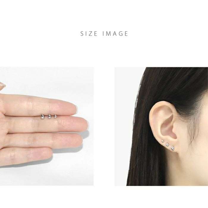 軟骨ピアス 16G ワンポイント ミニピアス シンプル ユニセックス