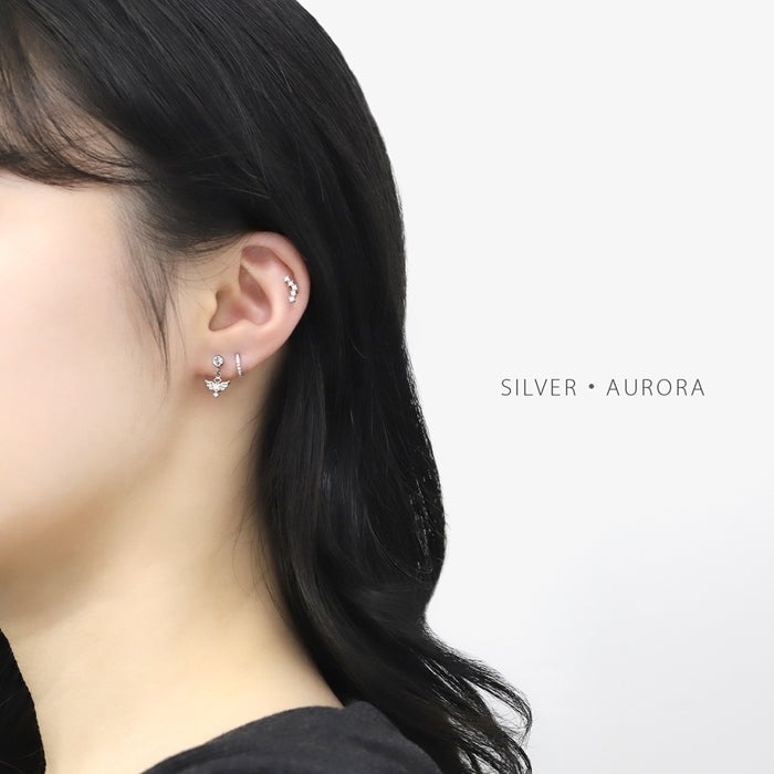 16G 軟骨ピアス 5連ジュエル イヤーフィット 【凛公式サイト＆実店舗