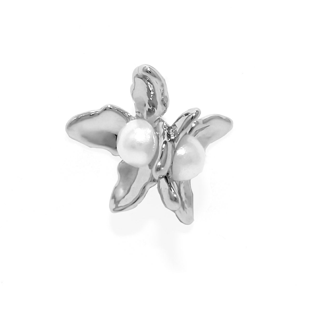 16G お花 フラワー パール ボディピアス 凛限定デザイン 軟骨ピアス