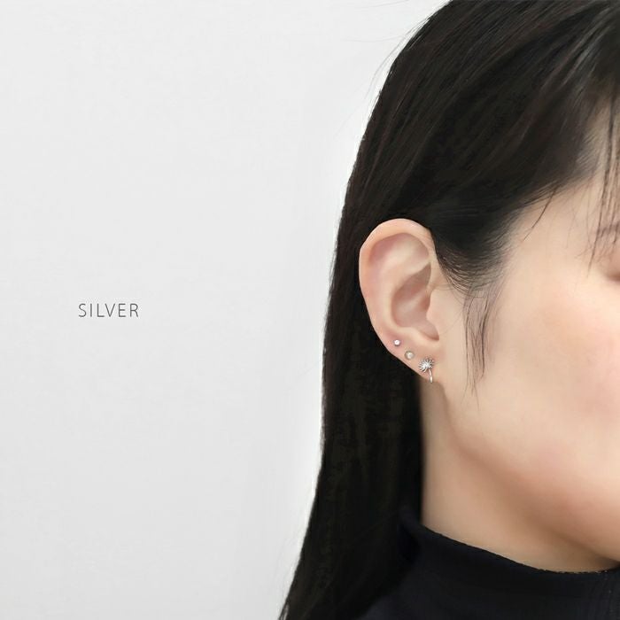 軟骨ピアス 16G たんぽぽ タンポポ 綿毛 花 はな フラワー かわいい