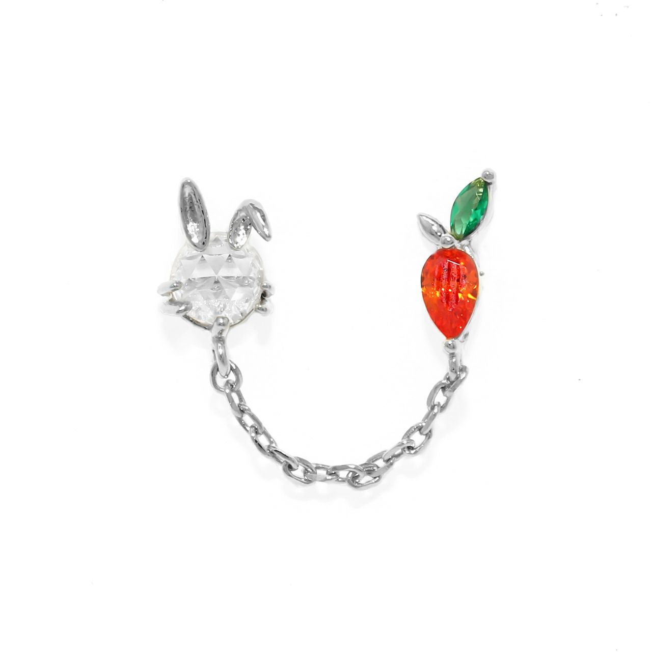 軟骨ピアス 16G ウサギ うさぎ にんじん ニンジン アニマル 動物