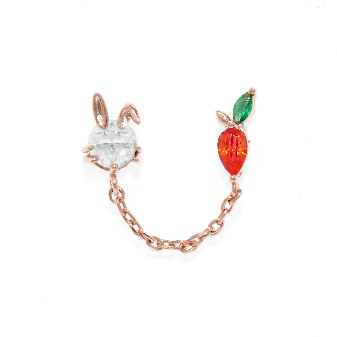 軟骨ピアス 16G ウサギ うさぎ にんじん ニンジン アニマル 動物