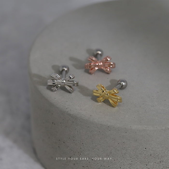 ボディピアス 16G 軟骨ピアス リボン りぼん バレエコア 華やか 上品