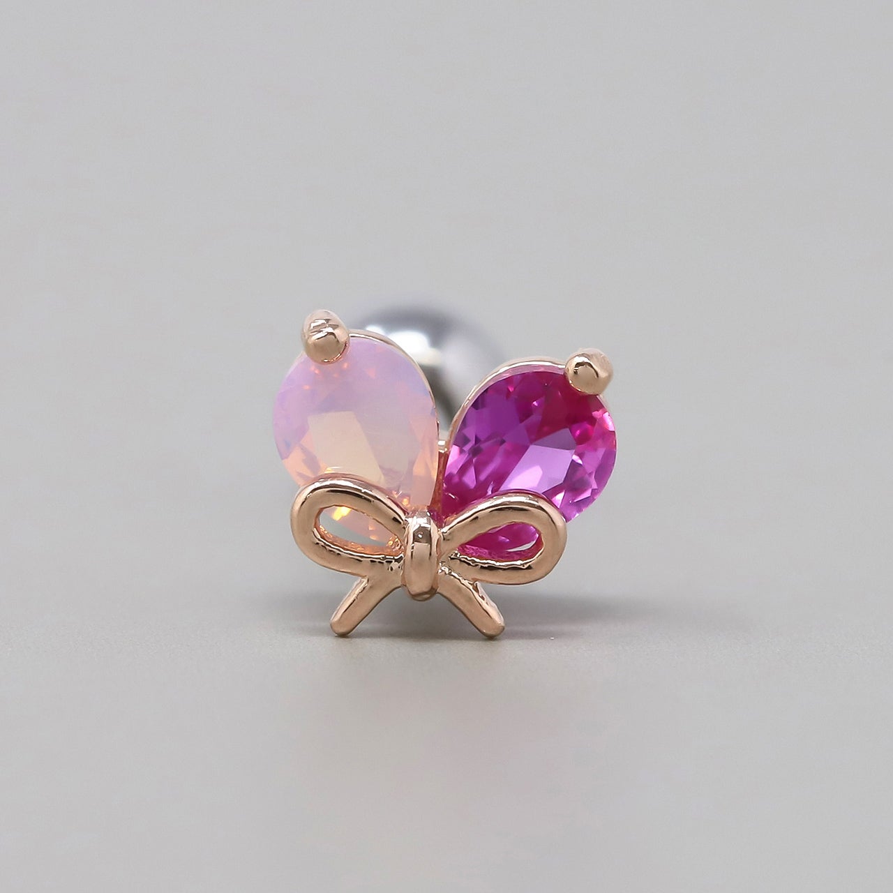 ボディピアス 16G 軟骨ピアス ハート リボン 蝶 ちょうちょ バタフライ