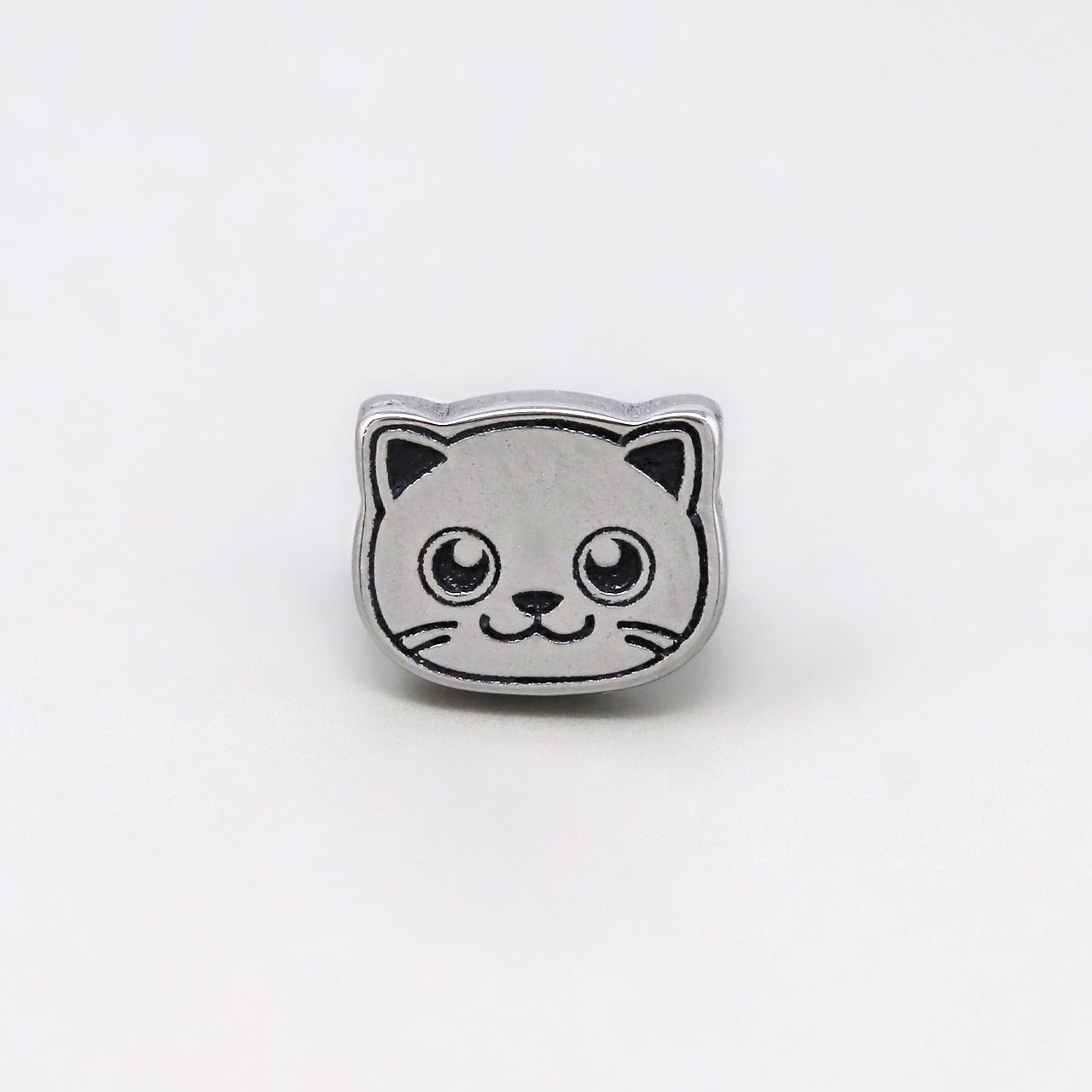 ボディピアス 16G 軟骨ピアス 猫 ねこ ネコ キャット フェイス